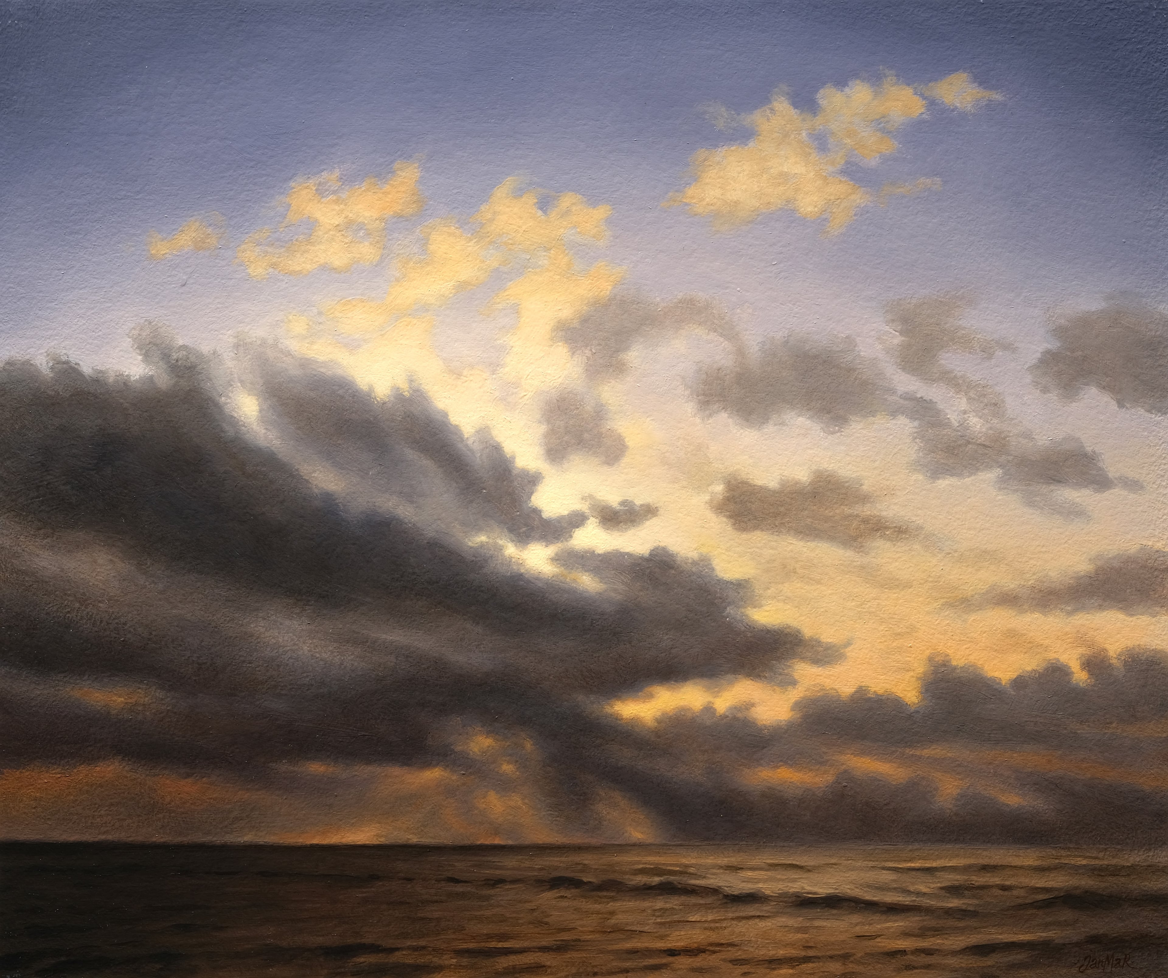Ciel 01 - Huile sur bois, 2025 par JanMar