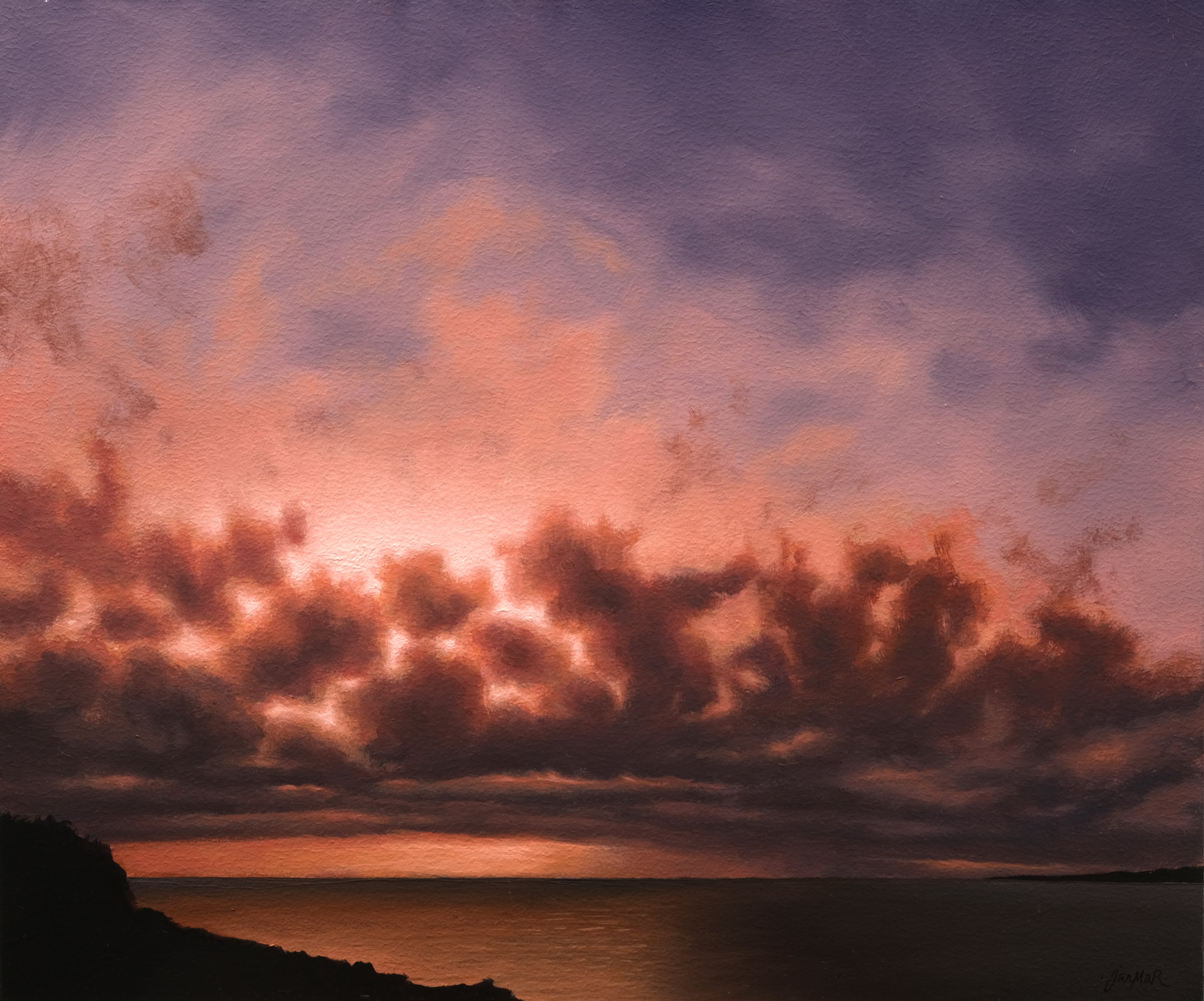 Ciel 02 - Huile sur bois, 2025 par JanMar