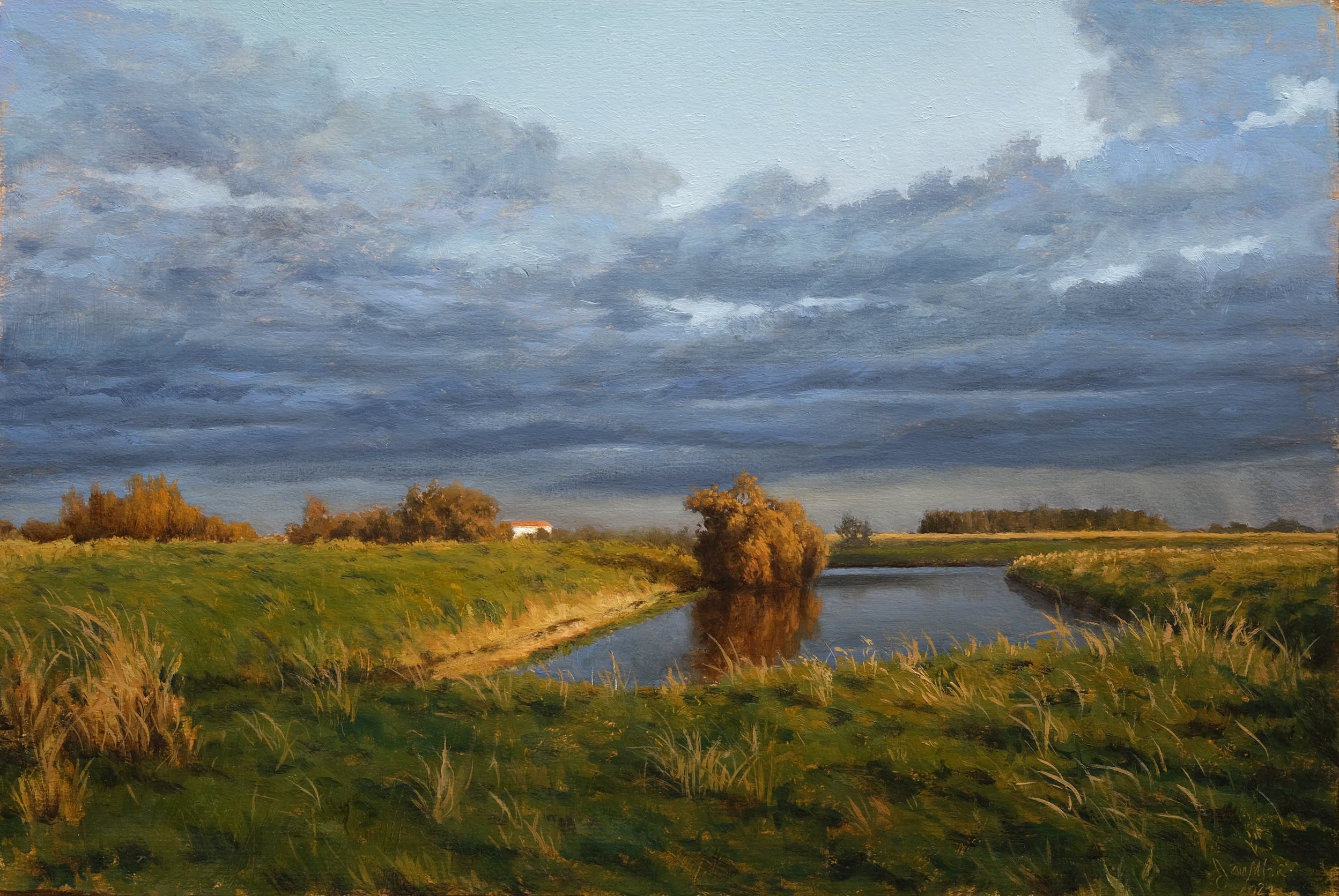 Le Marais 01 - Huile sur carton, 2023 par JanMar
